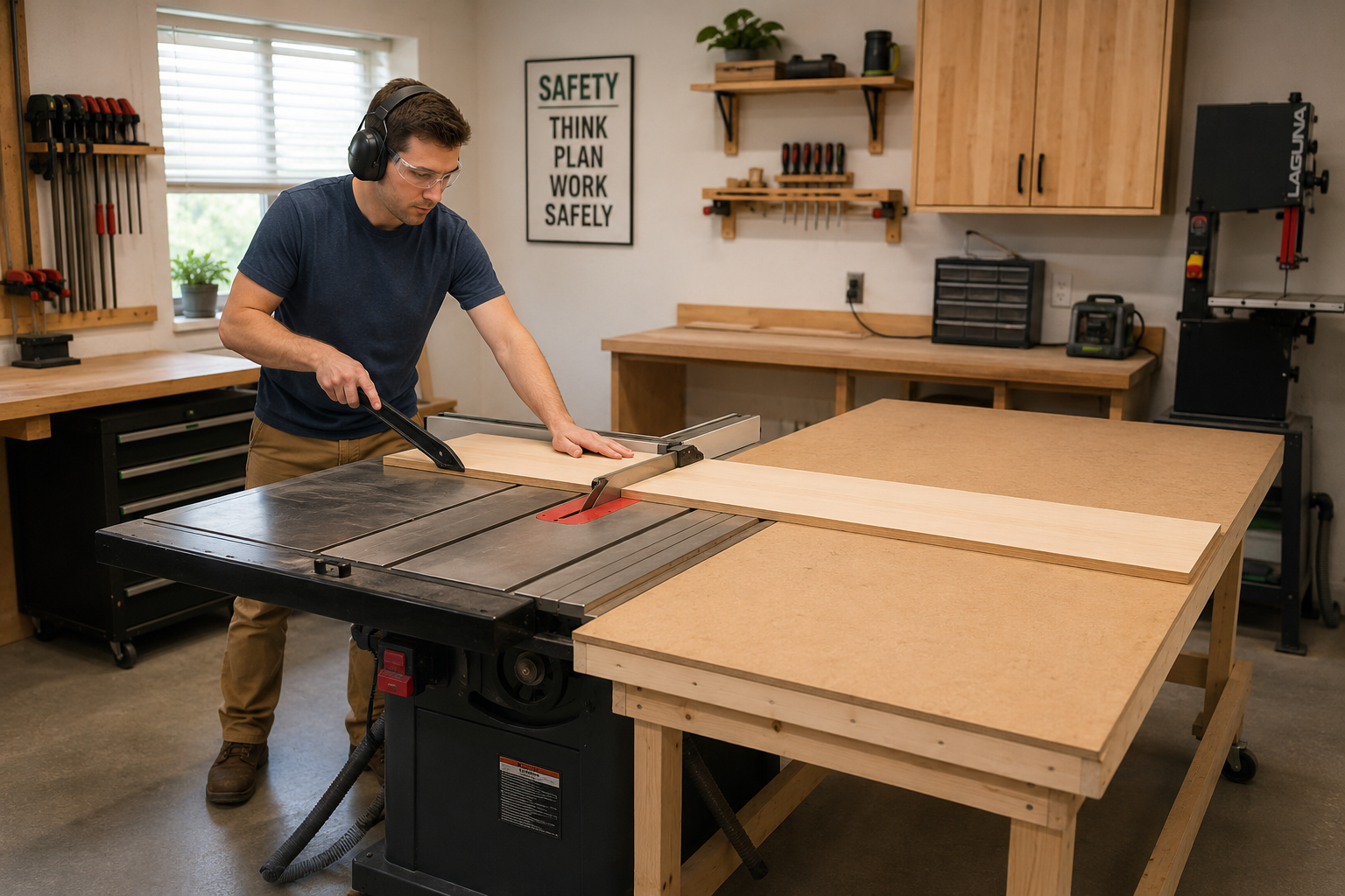 Using Saw Bench Tables Safely and Efficiently