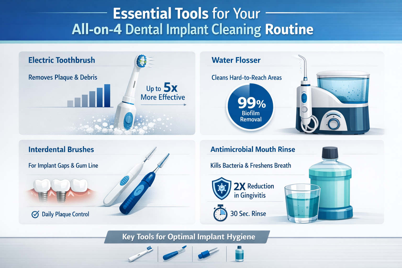 Mastering Your All-on-4 Dental Implant Cleaning Routine for Lasting Oral Health