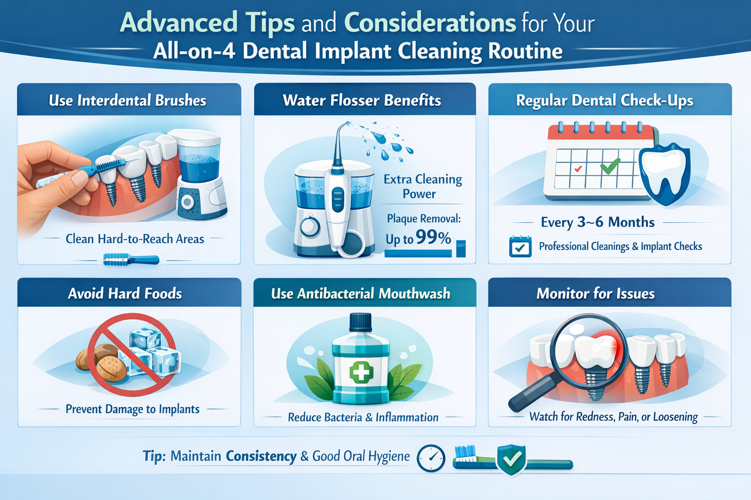 Mastering Your All-on-4 Dental Implant Cleaning Routine for Lasting Oral Health