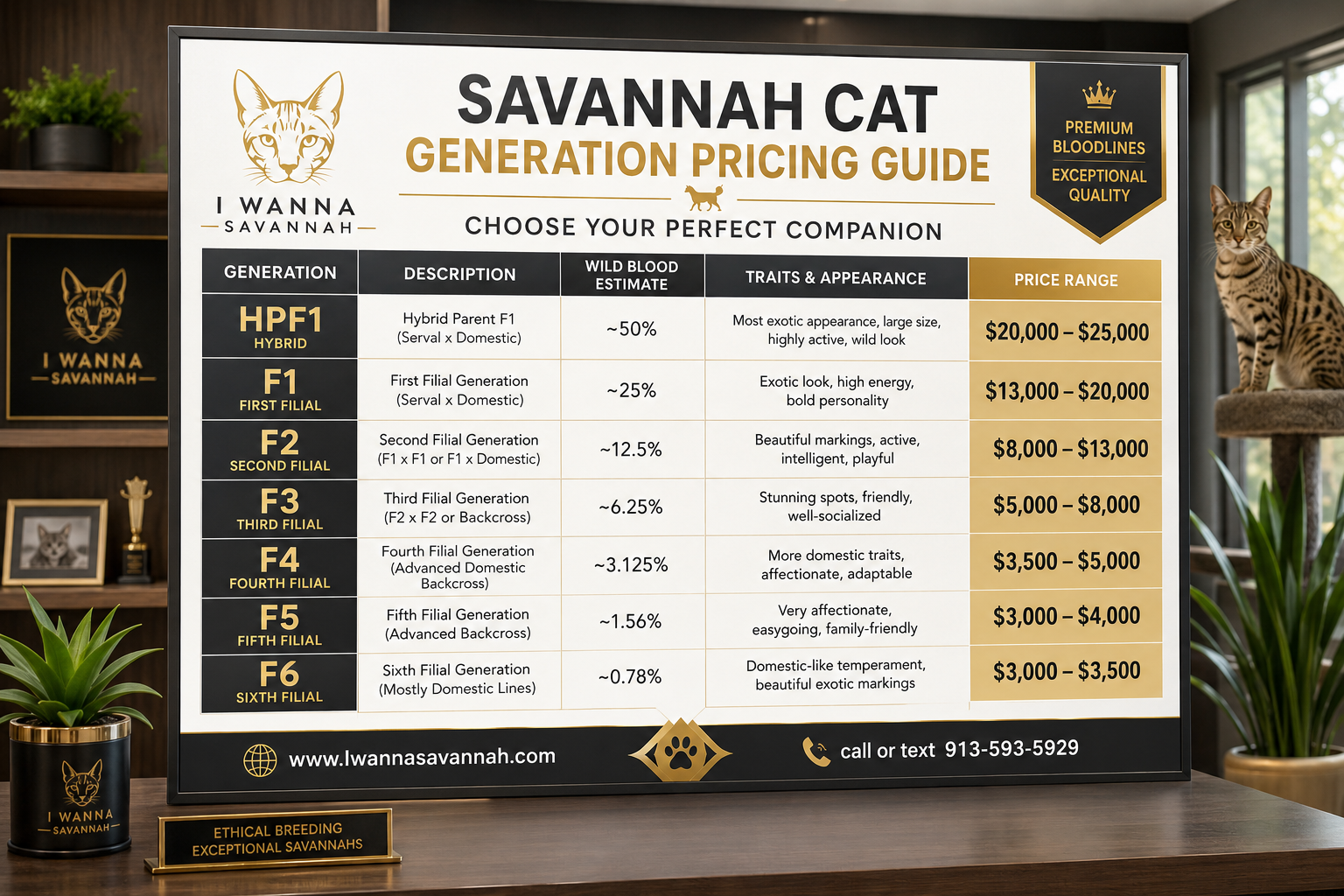 Savannah Cat Pricing by Generation: What You Should Expect to Pay in 2026