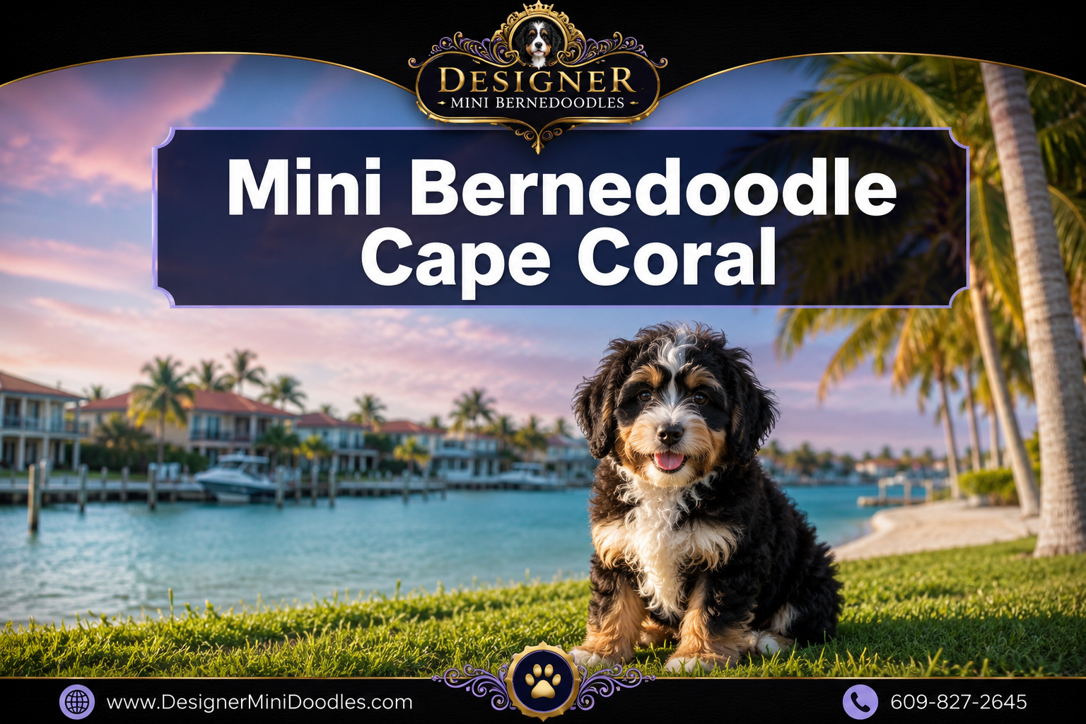 mini bernedoodle Cape coral