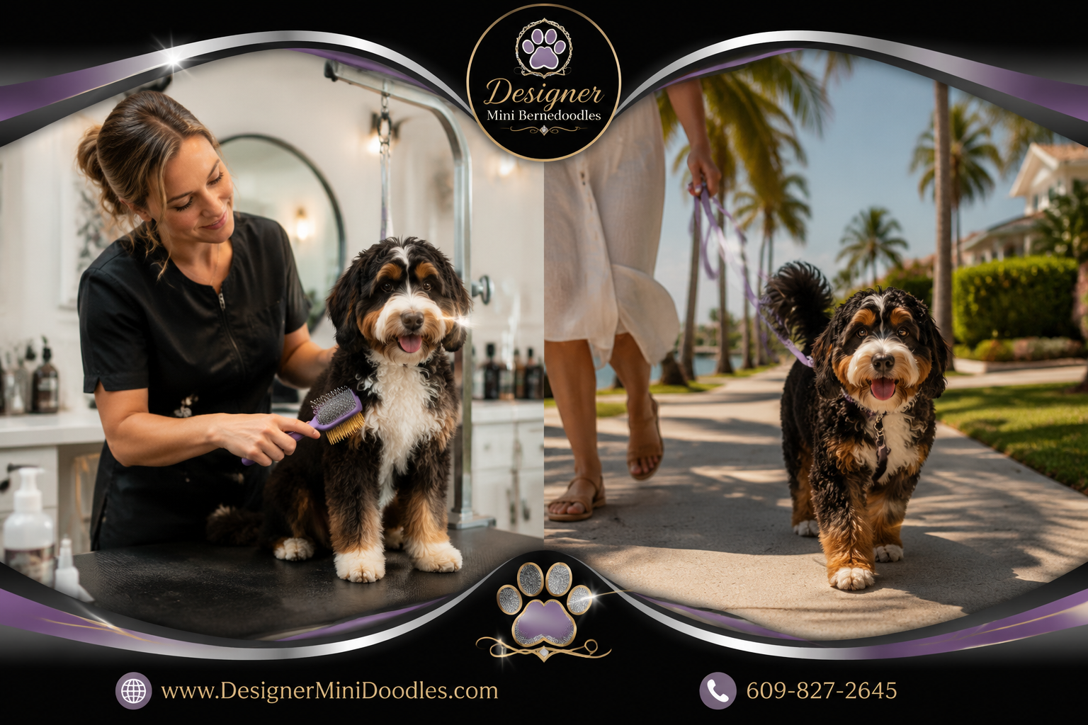 mini bernedoodle Cape coral