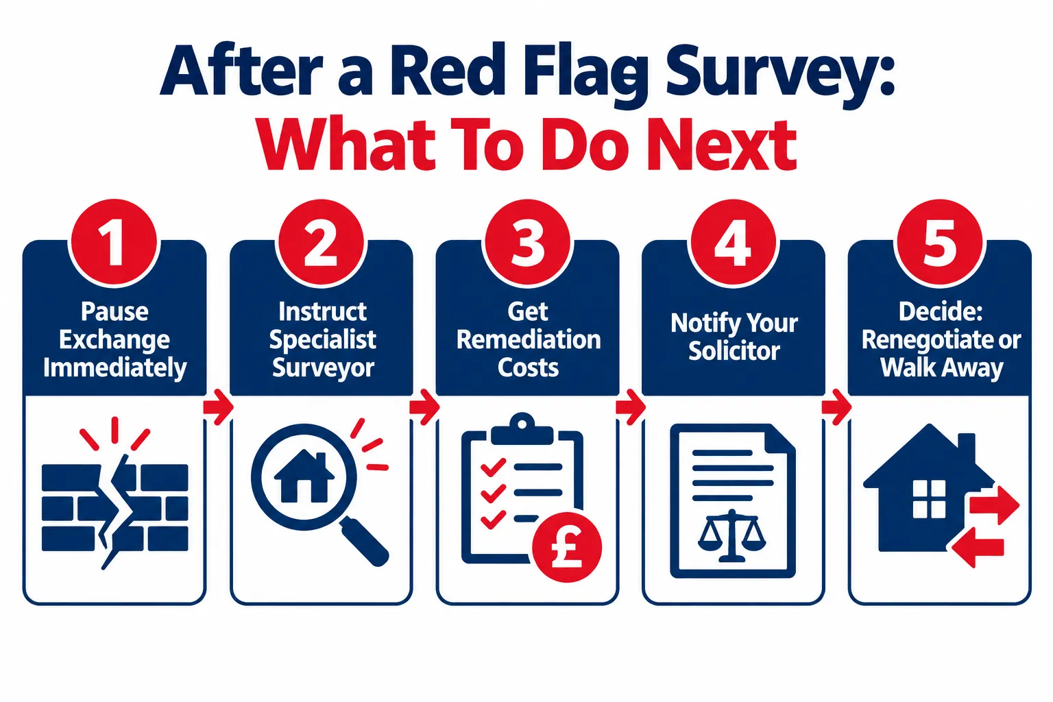 The Correct Process After Identifying Red Flags in a UK Building Survey Report