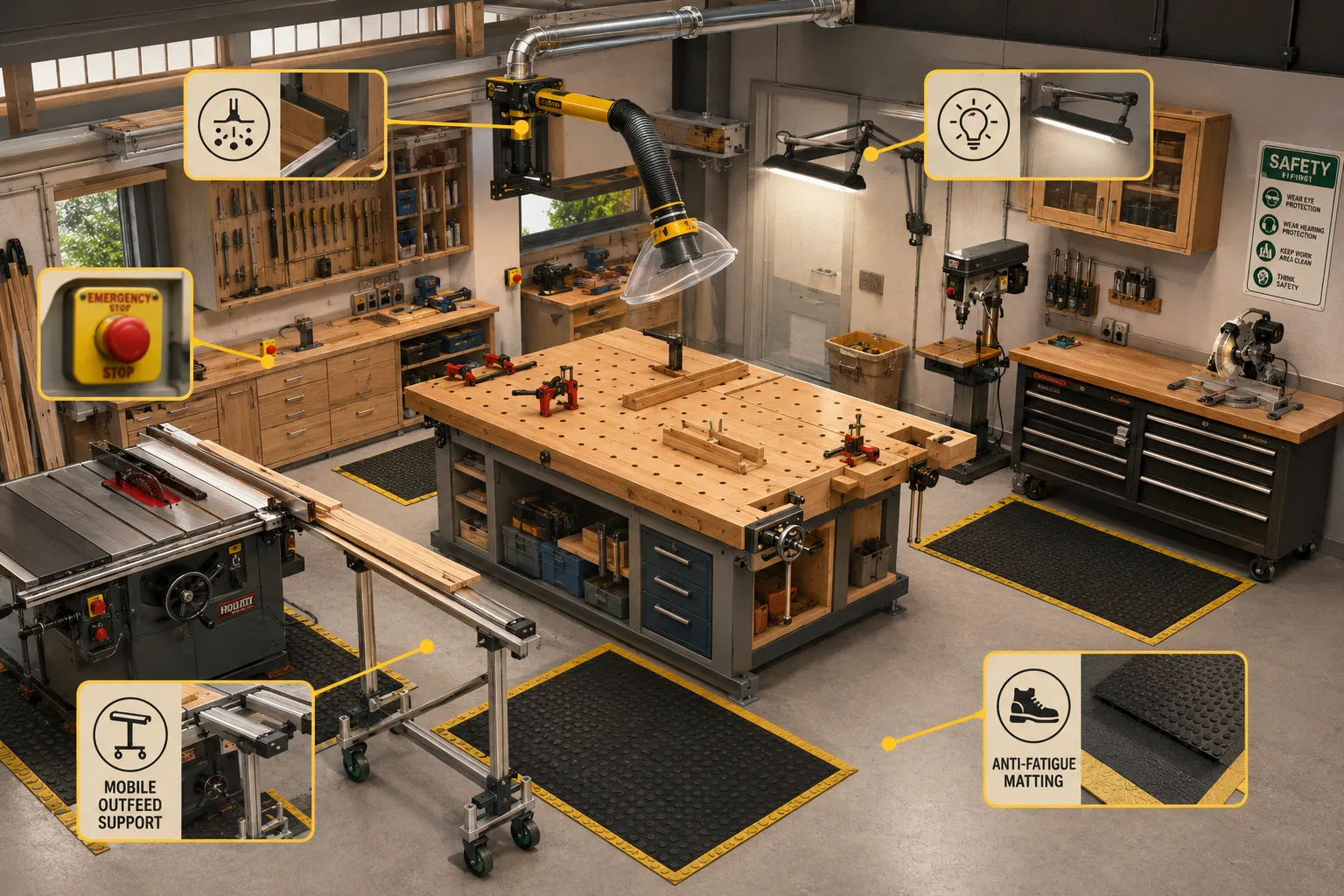 Optimizing Storage and Workflow in a Compact Workshop