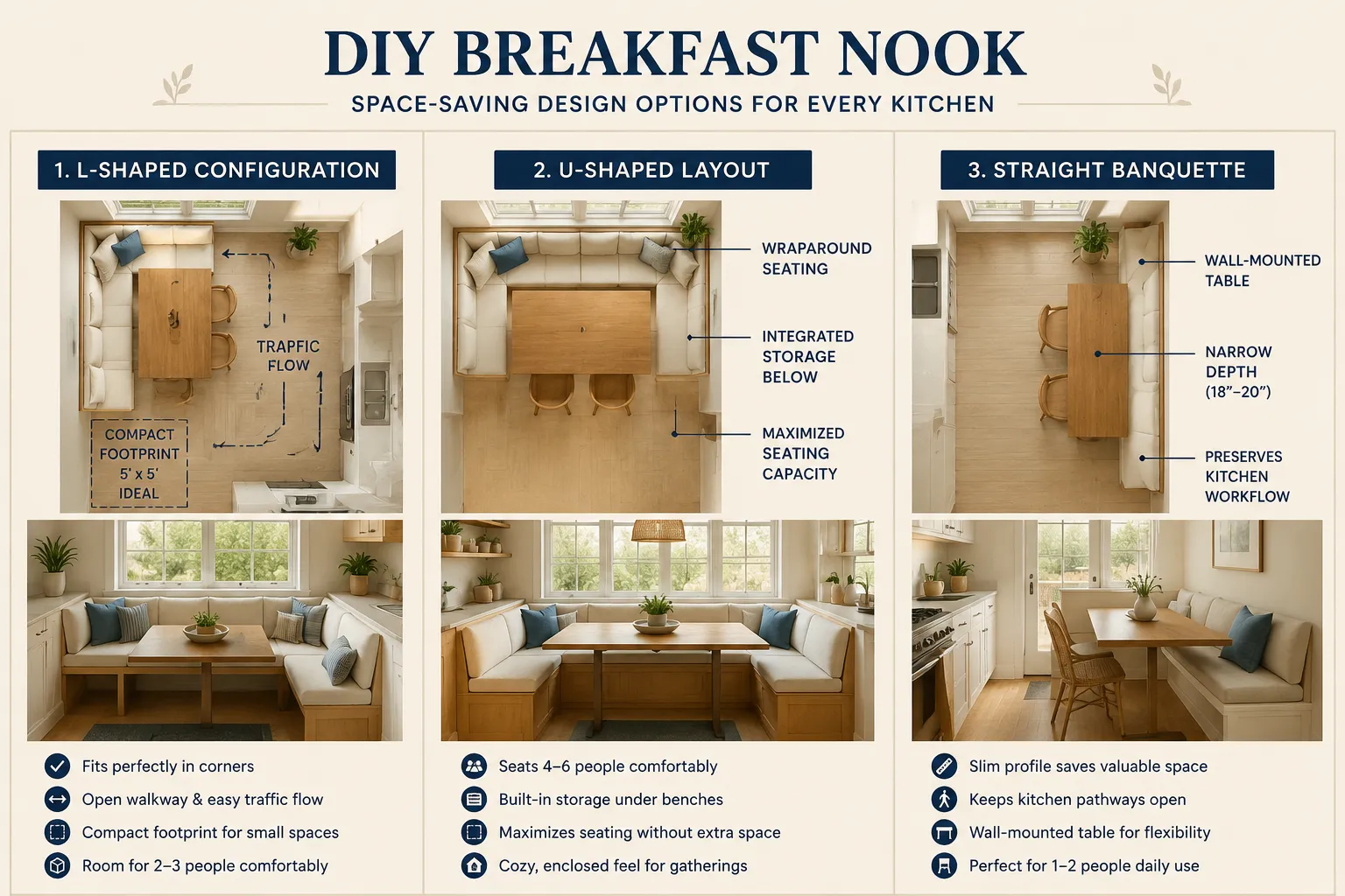 Mastering Space-Saving Designs for DIY Breakfast Nook Tables