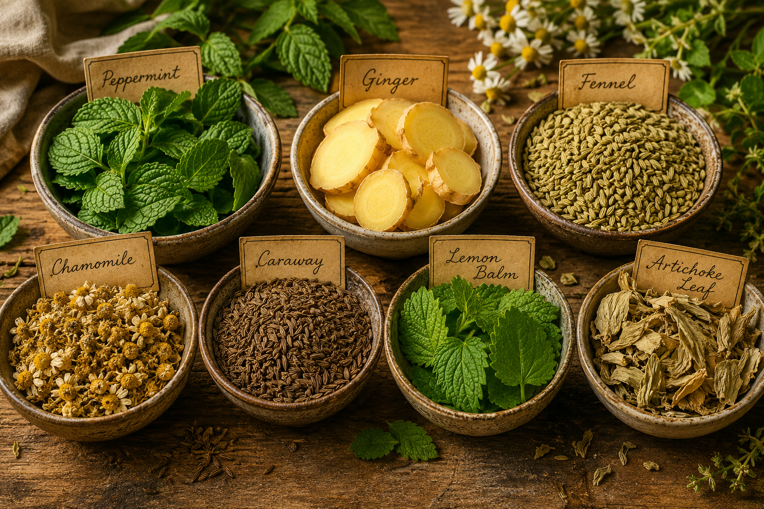Best Herbs for Digestion, Bloating, and Gas