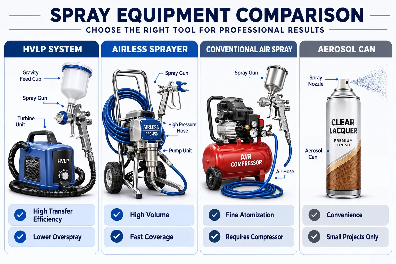 Essential Equipment for Professional Spray Finishing