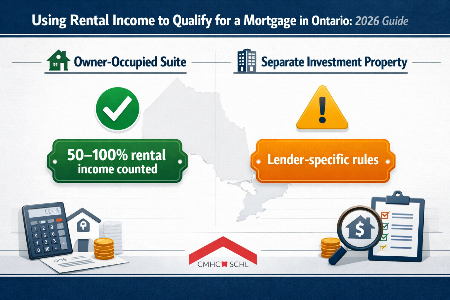 Detailed () infographic-style illustration showing two side-by-side columns: left column labeled 'Owner-Occupied Suite' with