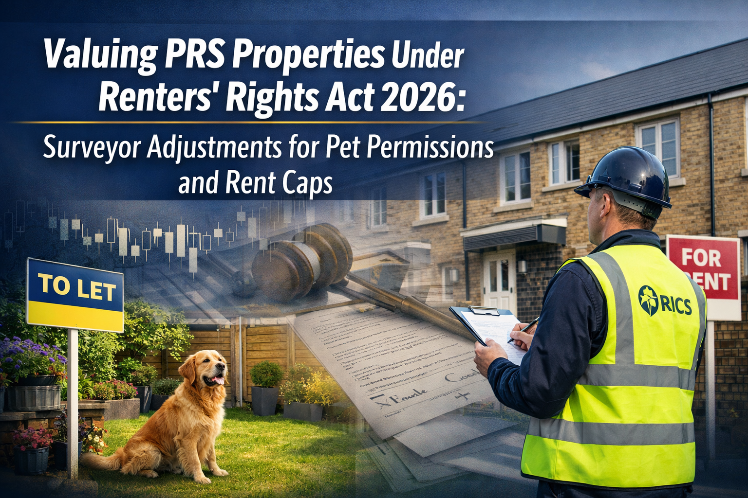 Professional () hero image featuring 'Valuing PRS Properties Under Renters' Rights Act 2026: Surveyor Adjustments for Pet