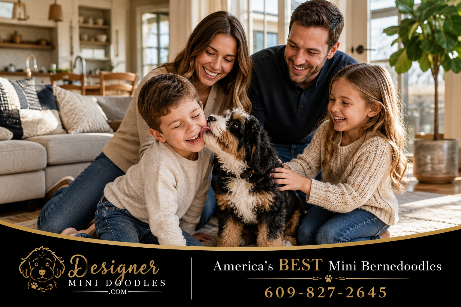 Are Mini Bernedoodles Good With Kids?