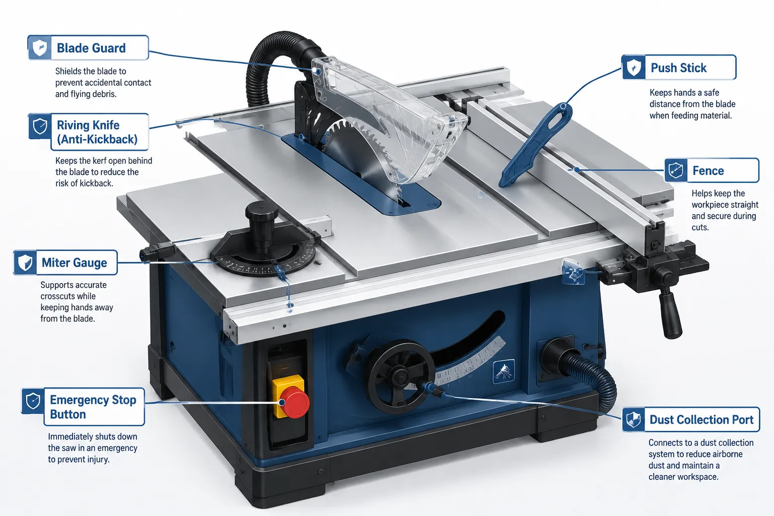 Essential Table Saw Safety Features