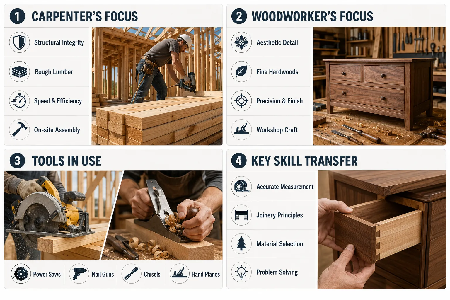 Carpenters vs. Woodworkers: Defining the Trades