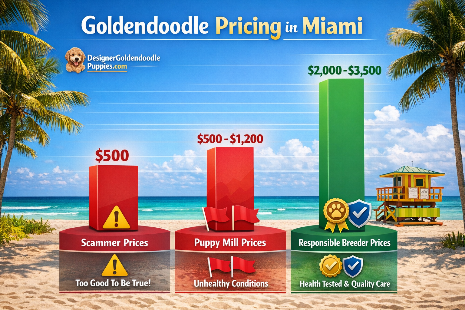 use keyphrases / topics as alt text do not use big paragraphs. Put logo of designergoldendoodlepuppies.com in images as possible where possi