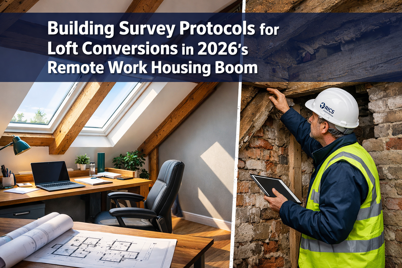 Professional () hero image with 'Building Survey Protocols for Loft Conversions in 2026's Remote Work Housing Boom' in extra