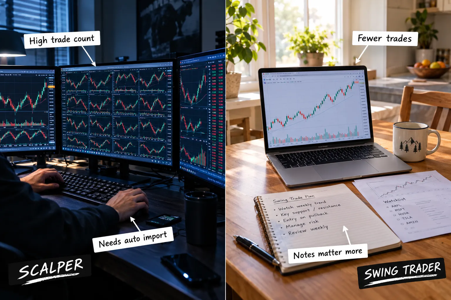 Automated trading journal vs manual: which should you use?