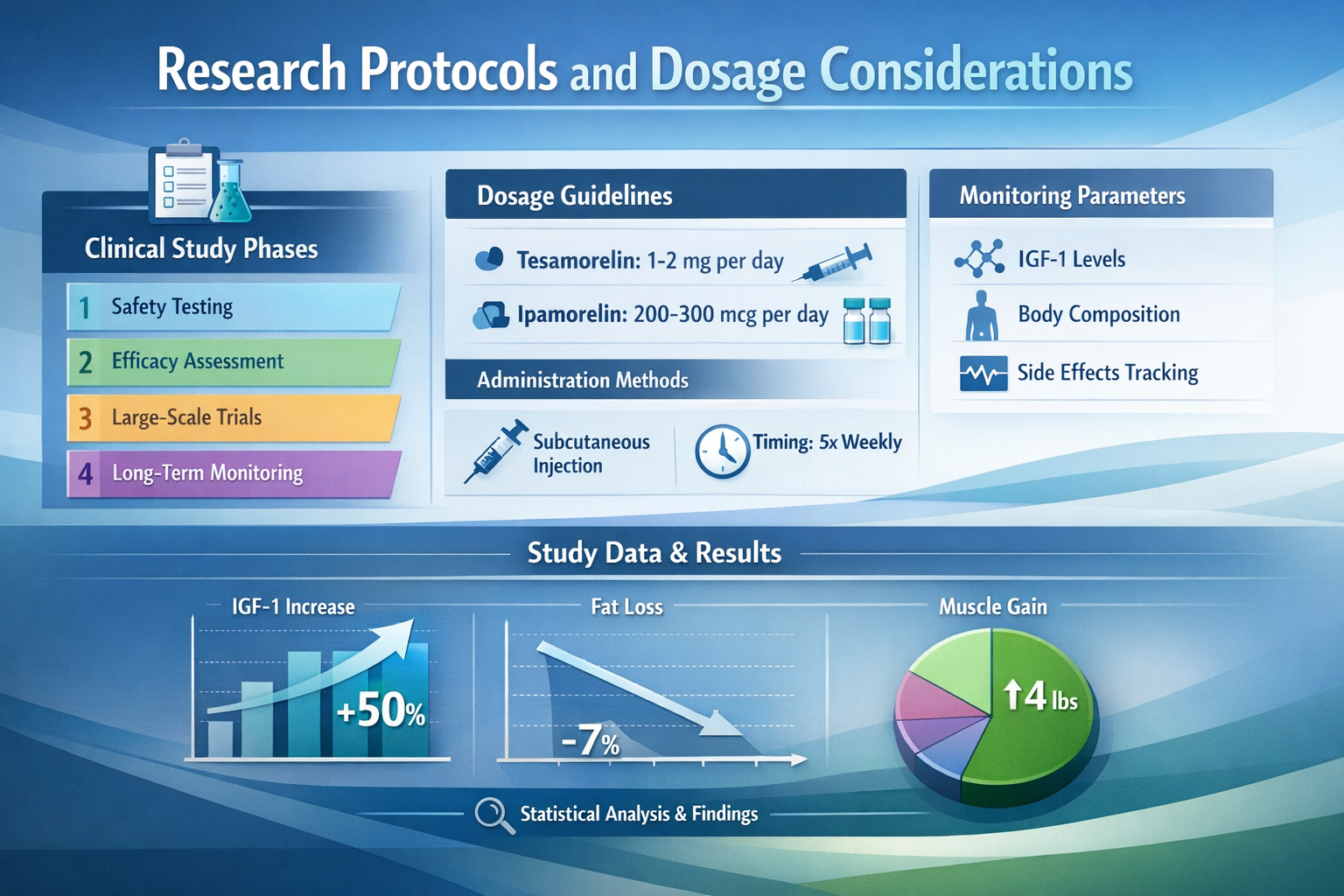Professional landscape infographic (1536x1024) for article "Tesamorelin Ipamorelin Blend Benefits: Comprehensive Research Analysis for 2026"