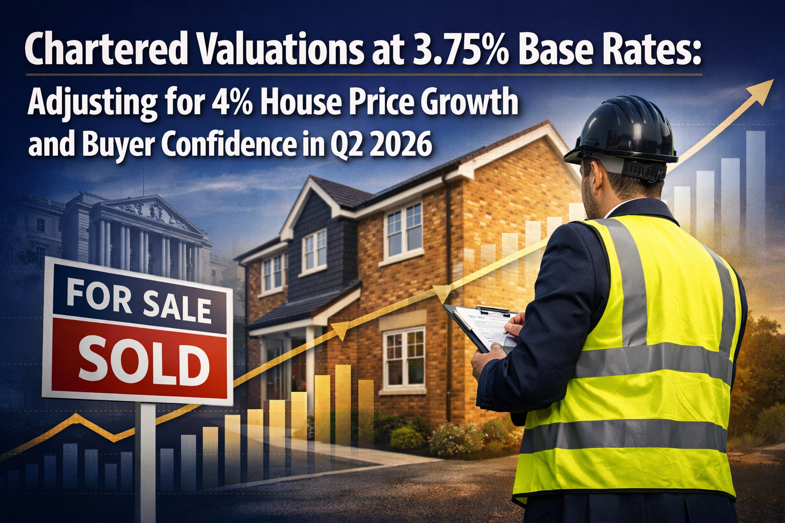 Professional () hero image with 'Chartered Valuations at 3.75% Base Rates: Adjusting for 4% House Price Growth and Buyer