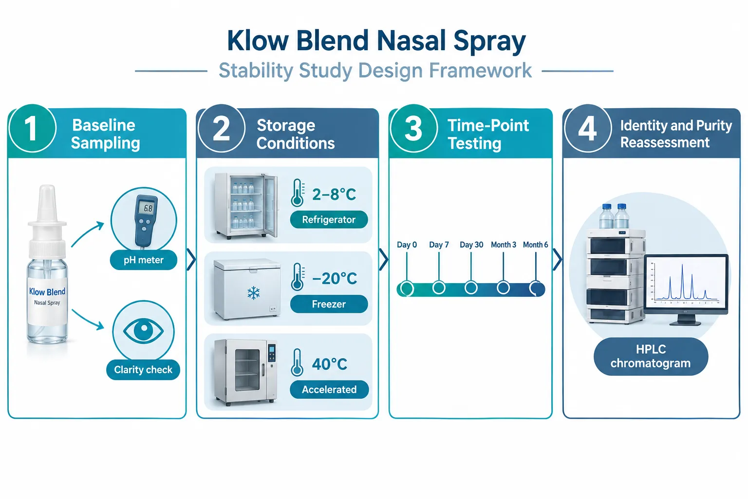 Designing a Stability-Indicating Study for Klow Blend Nasal Spray