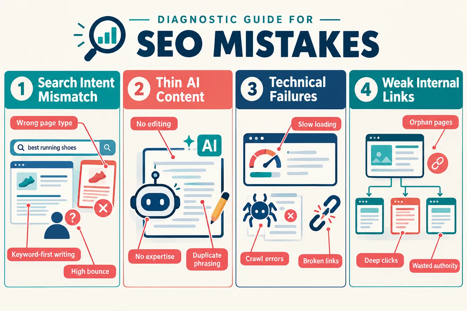 Content and Intent: The Common SEO Mistakes to Avoid First