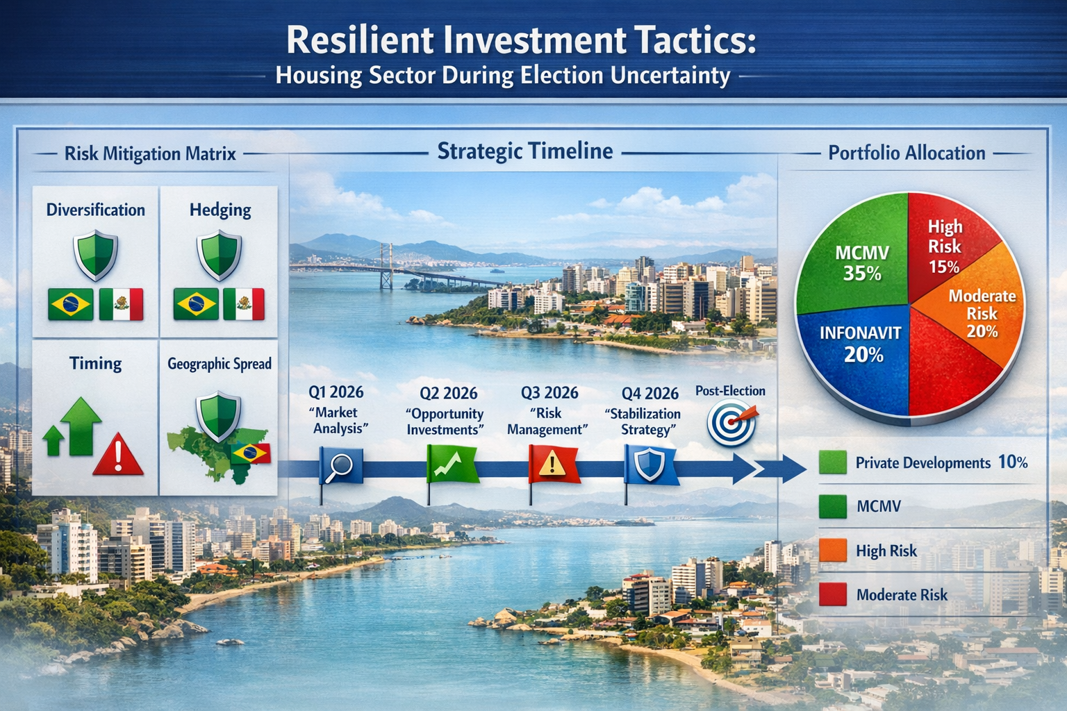 () strategic portfolio management dashboard showing resilient investment tactics for housing sector during election