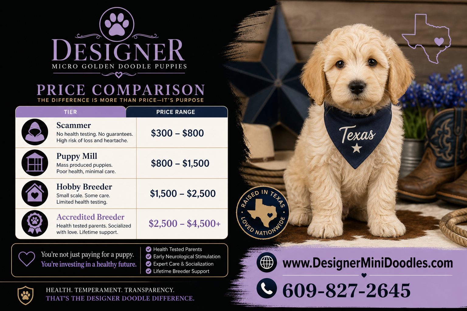 Micro goldendoodle puppy price