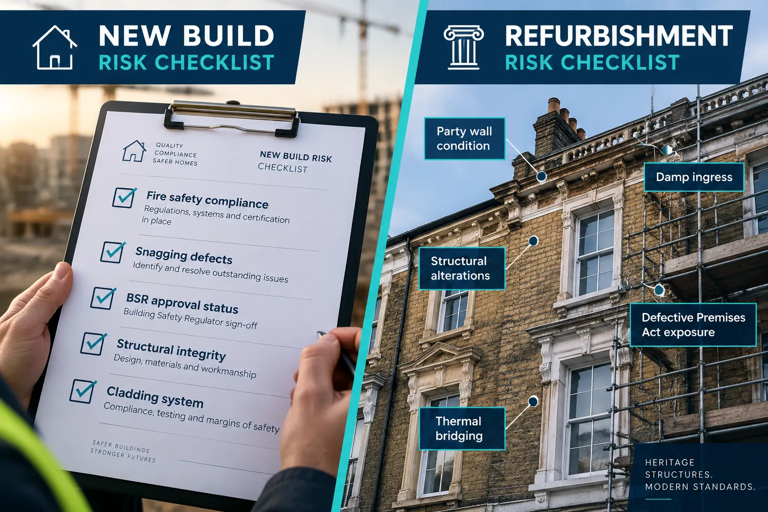 Risk-Checking New Builds and Refurbishments in Mid-2026: A Practical Framework