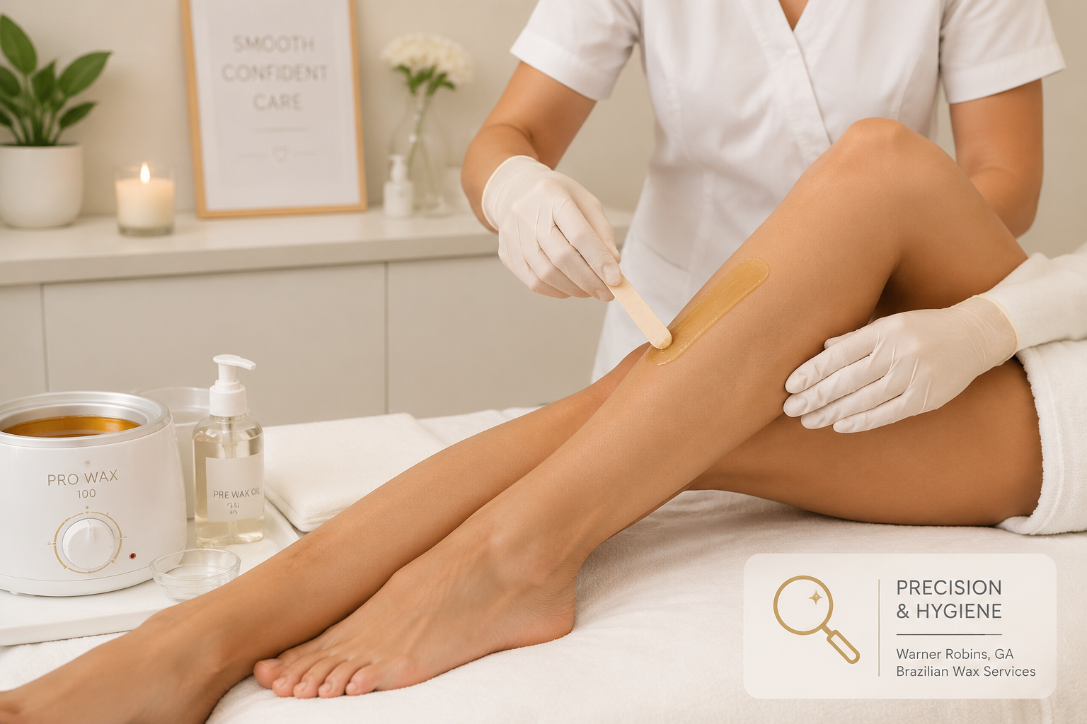 () image illustrating the concept of a Brazilian wax process