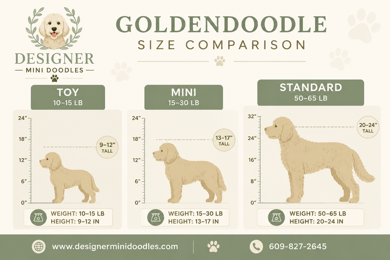 How do mini goldendoodles compare to regular (standard) goldendoodles?