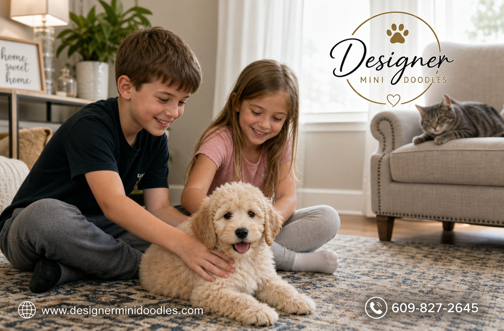 Are mini goldendoodles good with kids and other pets?