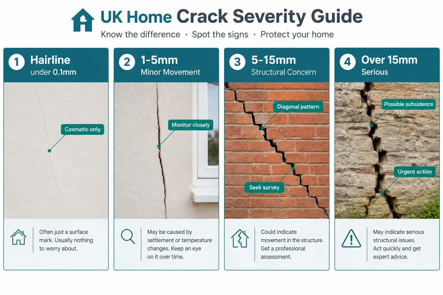 How Surveyors Classify Crack Severity