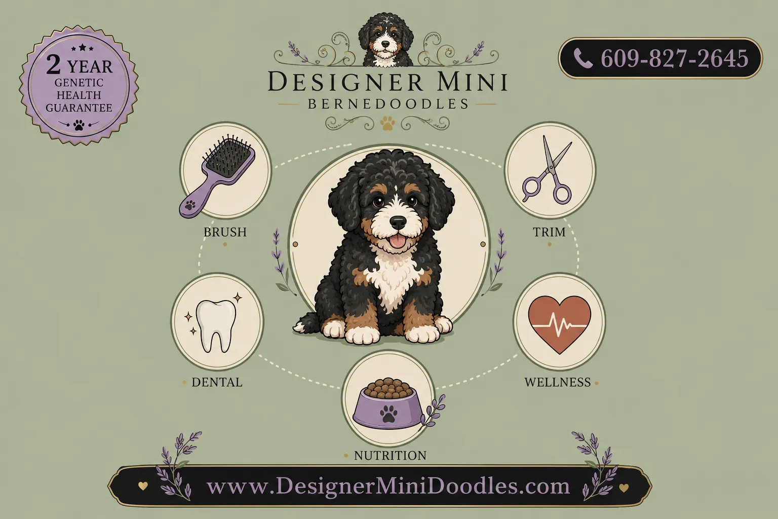 Mini Bernedoodle Grooming Requirements and Cost