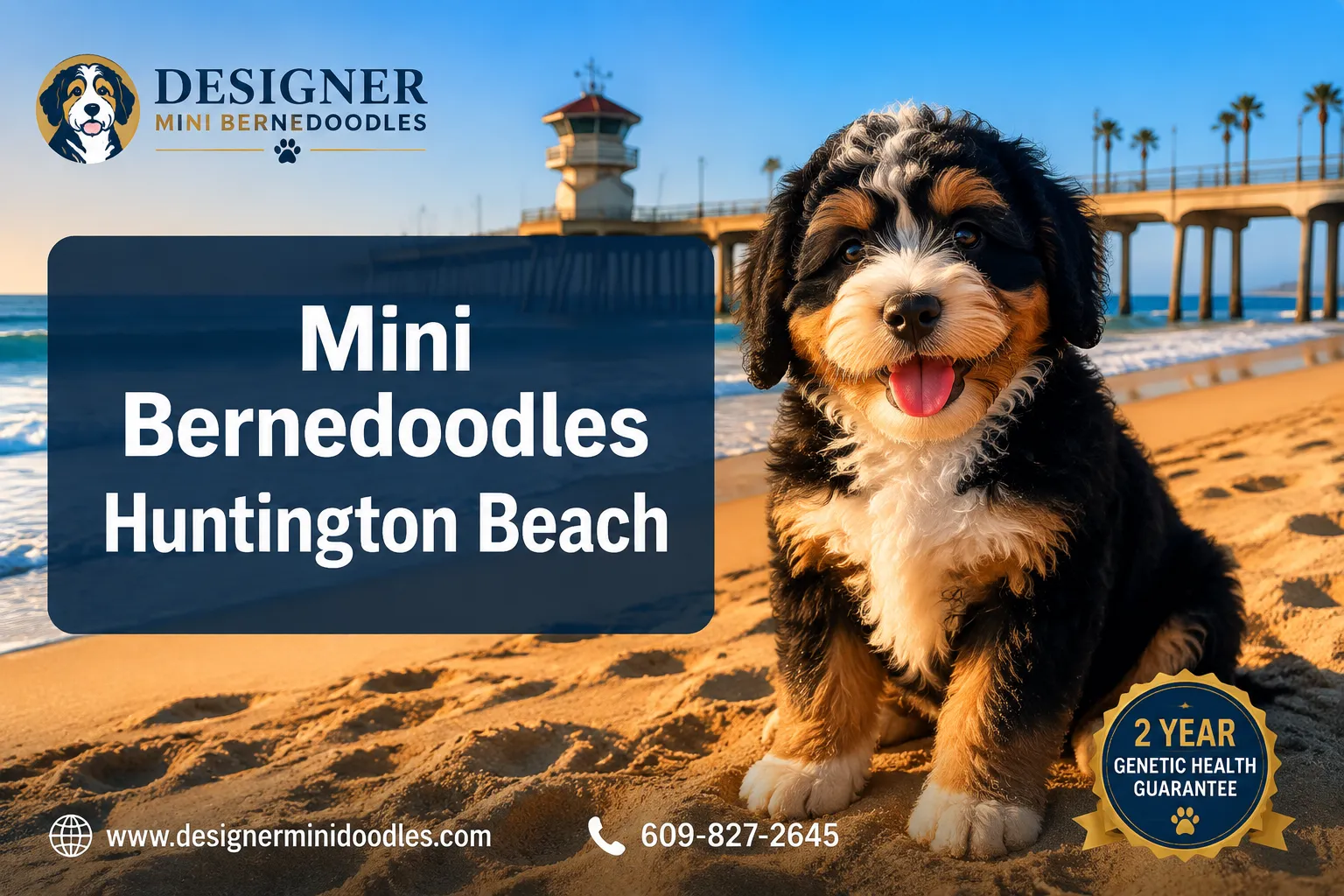 Mini Bernedoodles Huntington Beach California