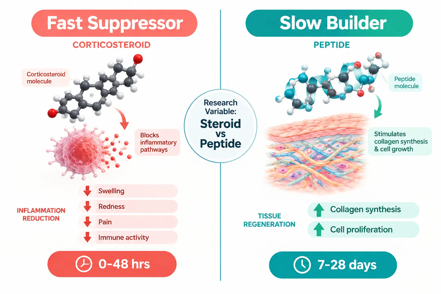 Tissue-Repair Signals: Where Peptides Operate Differently
