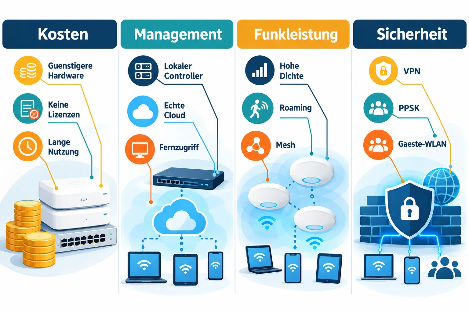UniFi und TP-Link Omada: Die wichtigsten Unterschiede im Überblick