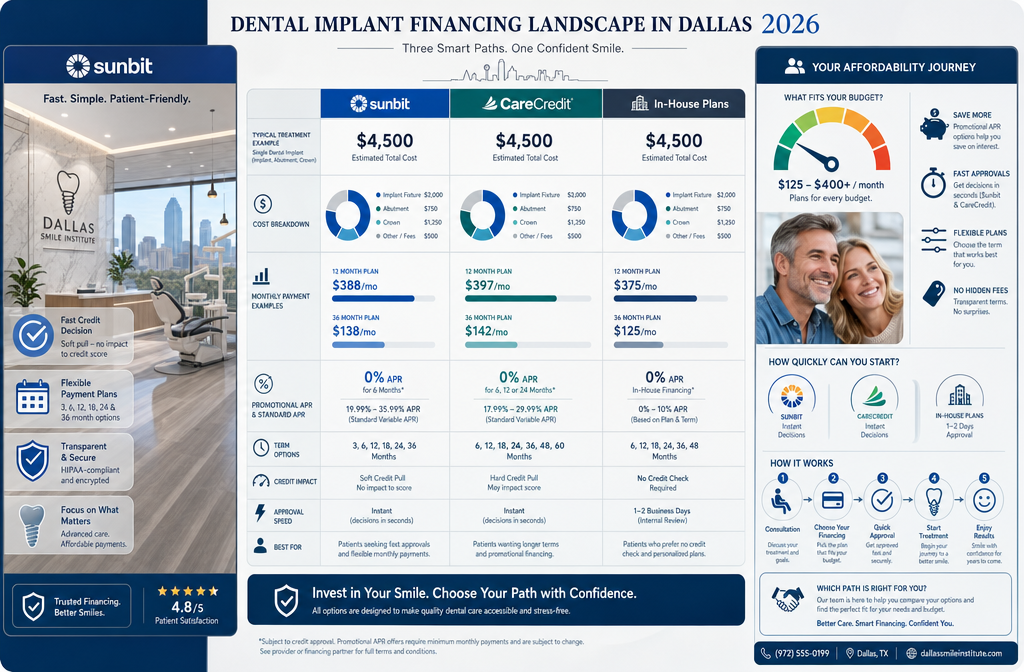 Understanding Your Dental Implant Financing Options in Dallas for 2026