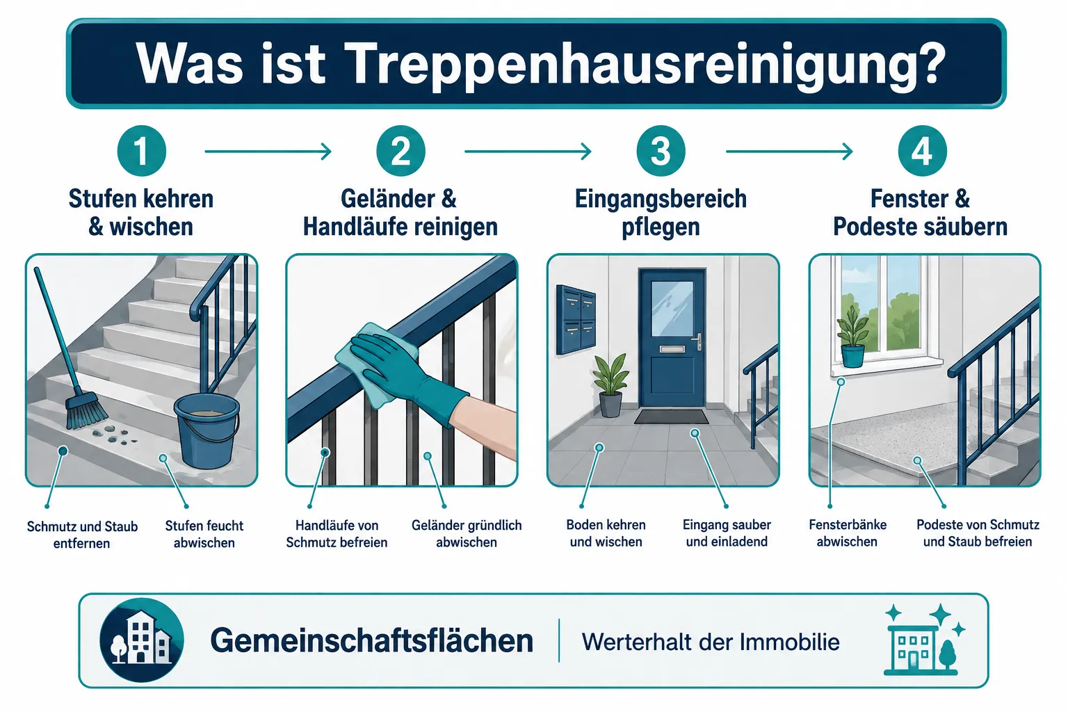 Was ist Treppenhausreinigung und warum ist sie für Vermieter so wichtig?