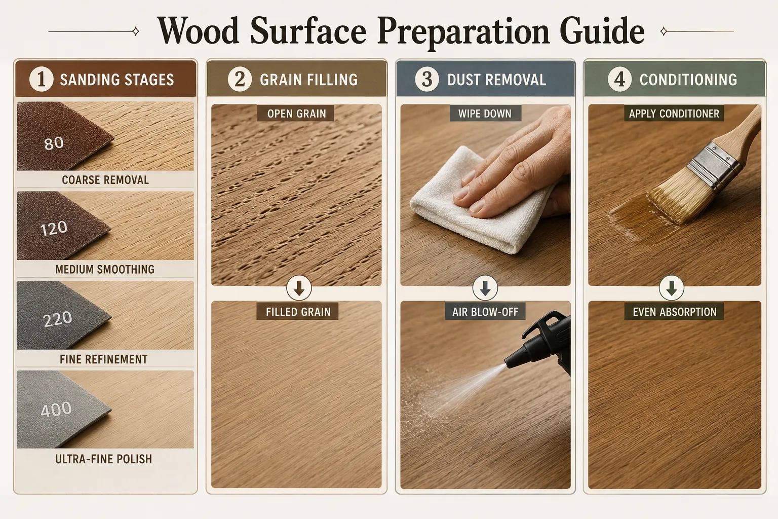 The Foundation of Excellence: Surface Preparation for Advanced Wood Finishing