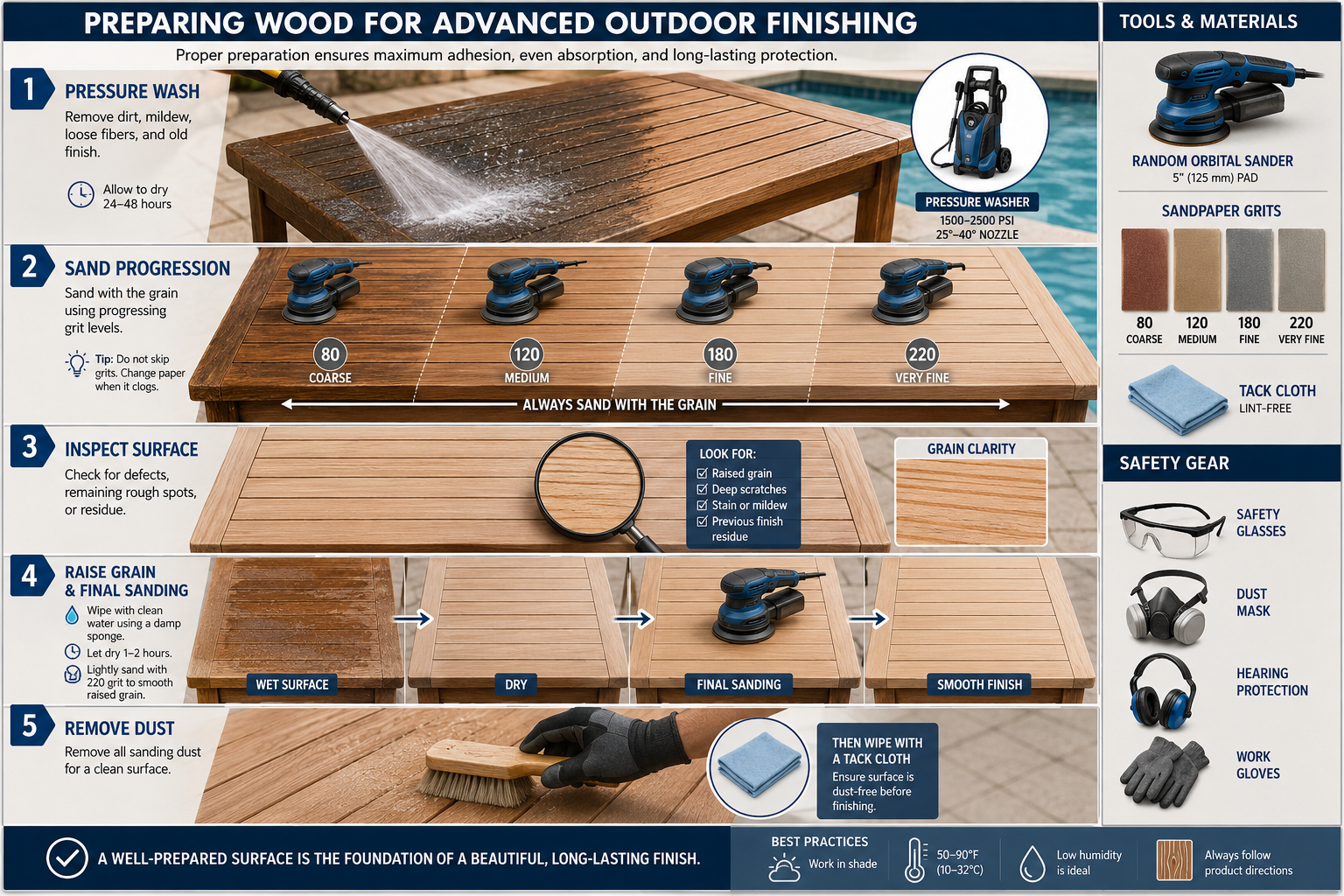 Preparing Wood for Advanced Outdoor Finishing