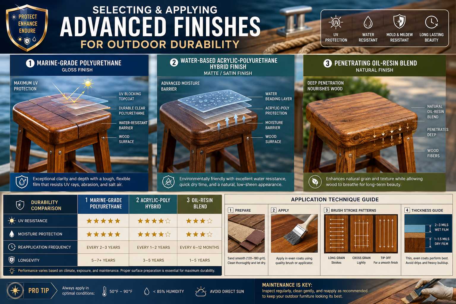 Selecting and Applying Advanced Finishes for Outdoor Durability