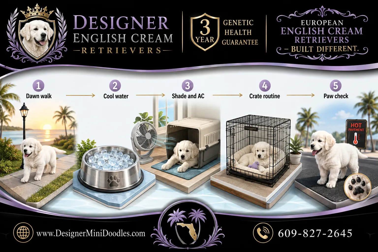 english cream golden retrievers Florida