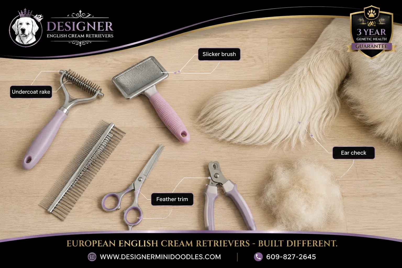 English Cream Golden Retrievers Care