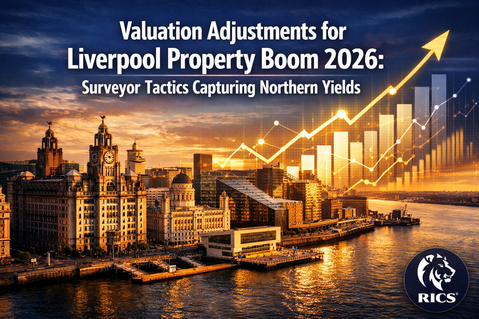 Professional () hero image featuring 'Valuation Adjustments for Liverpool Property Boom 2026: Surveyor Tactics Capturing