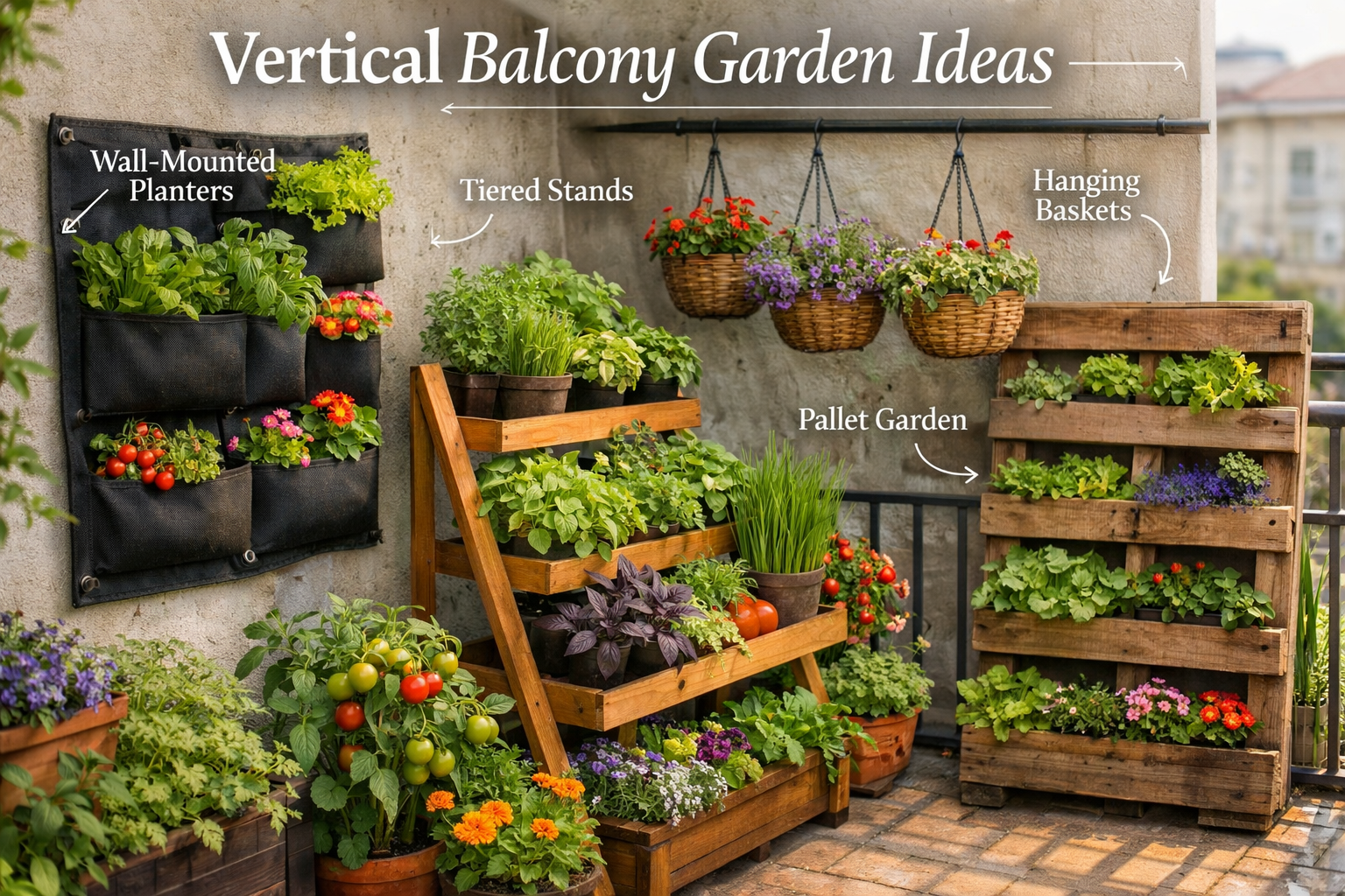 Vertical Balcony Garden Ideas: Maximize Your Green Space in Balcony