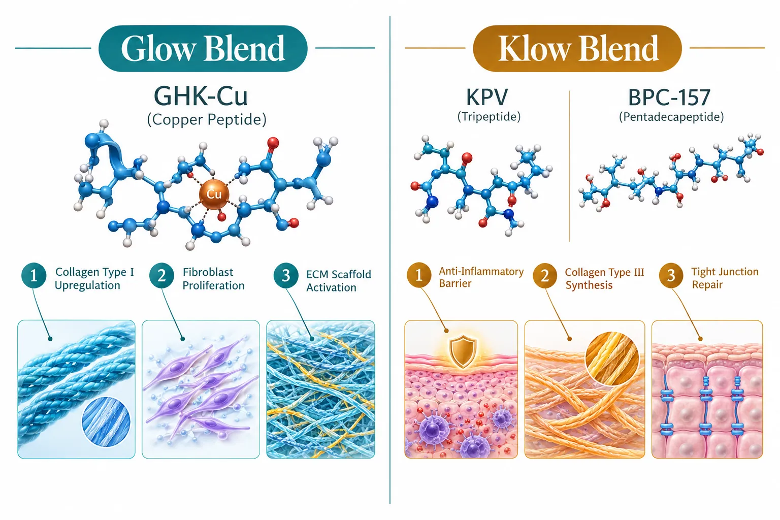 Peptide Composition Ratios: What Separates Glow from Klow
