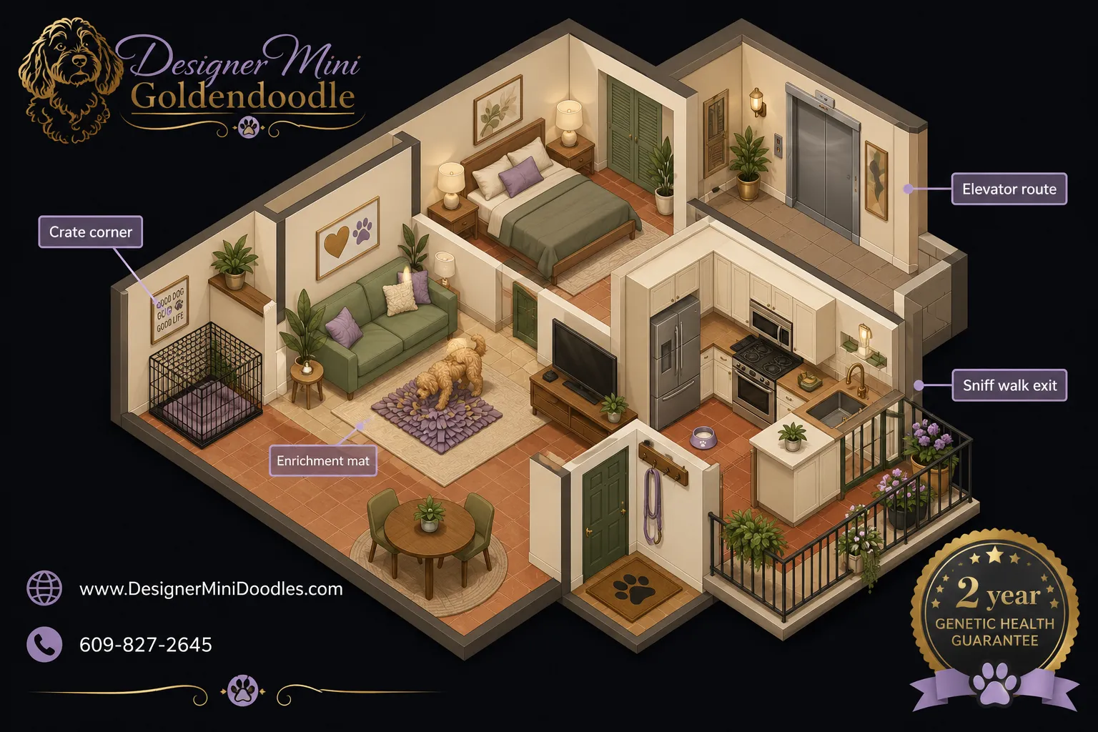Are mini goldendoodles good for apartments?