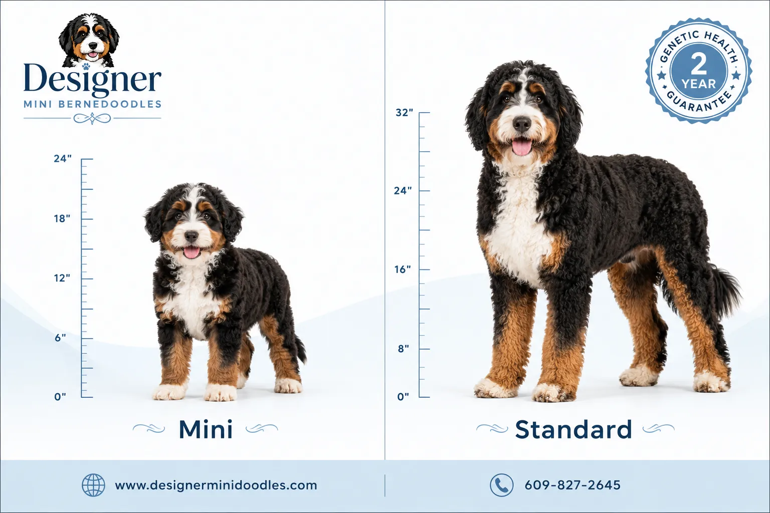 Mini Bernedoodle vs Bernedoodle: Size Difference Explained