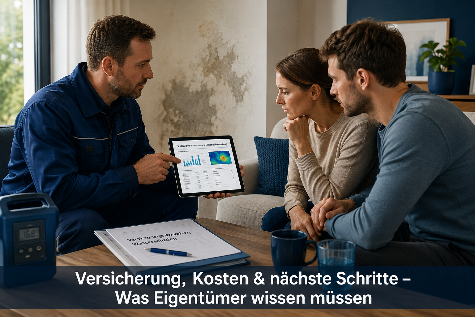Was tun, wenn Wasser in der Wand ist?