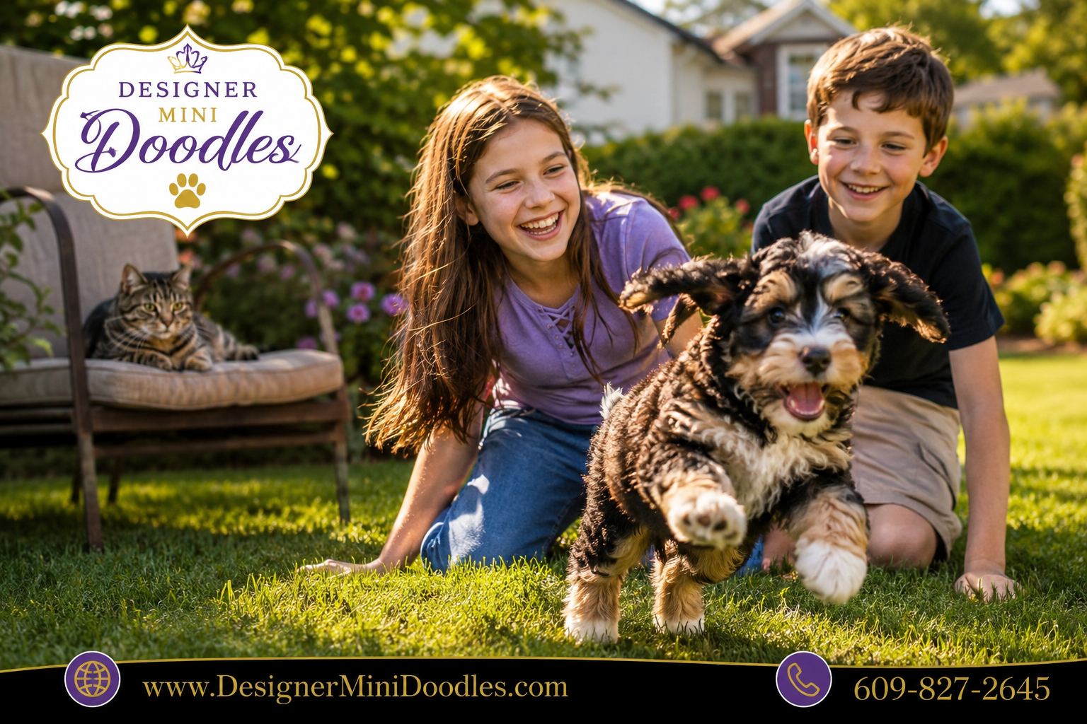 Are Mini Bernedoodles Good With Kids and Other Pets?