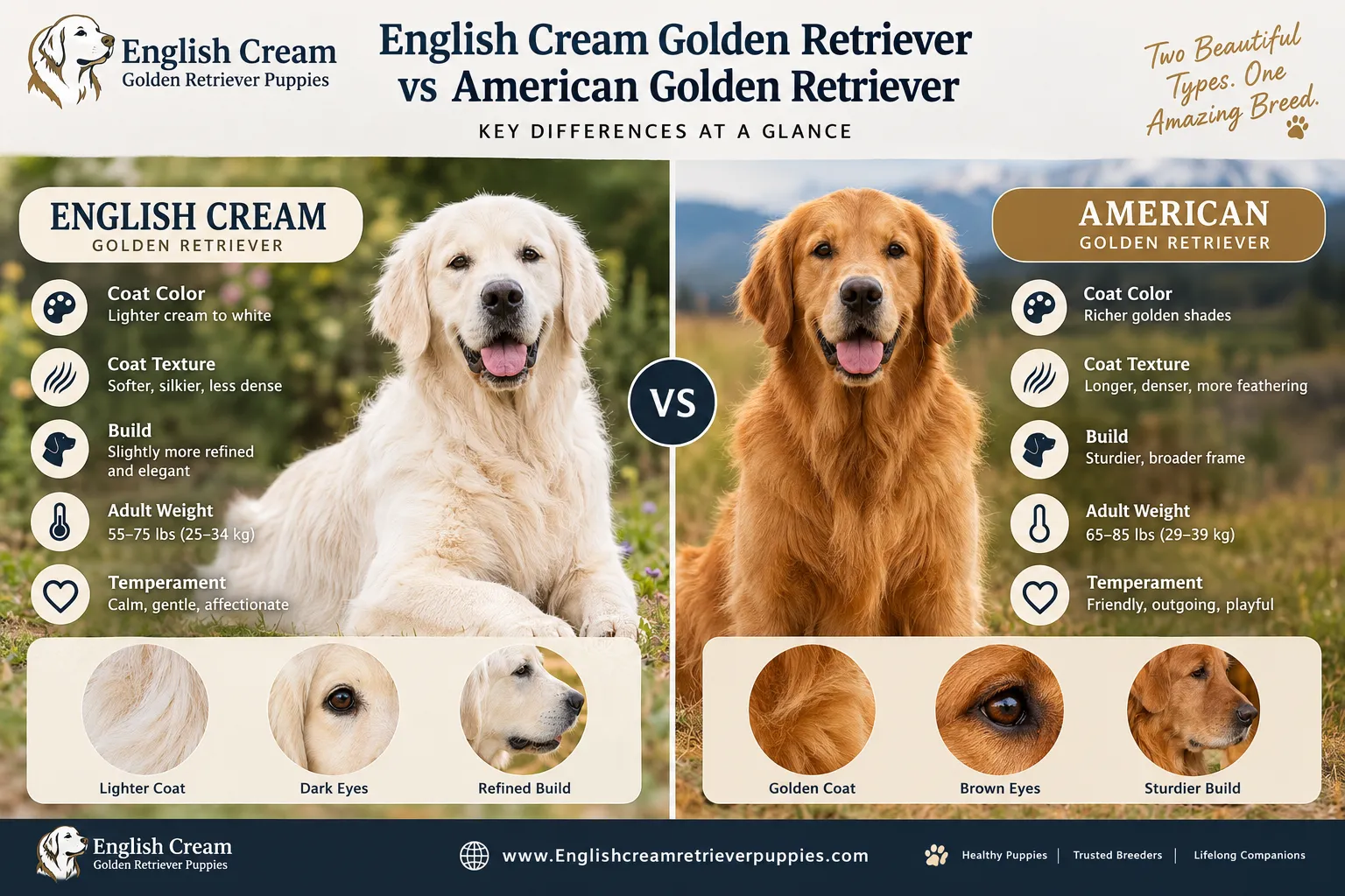 What are the English cream golden retriever breeder red flags to avoid?
