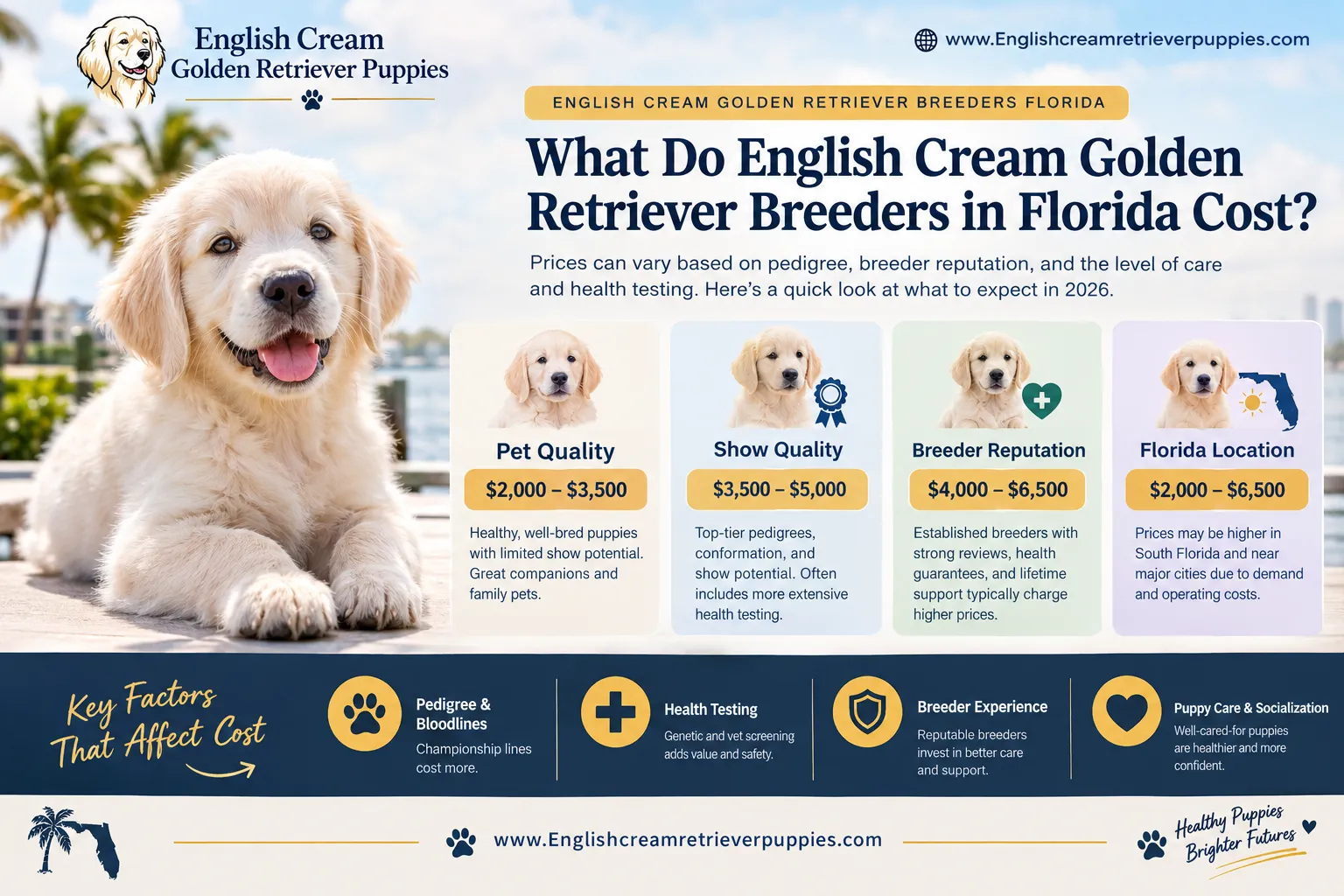 What are the grooming needs of an English cream golden retriever?